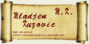 Mlađen Kuzović vizit kartica